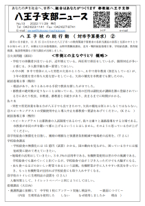 八王子支部ニュース（2022/12/19号）