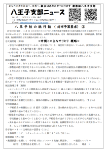 八王子支部ニュース(2022/12/19号)